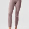 High-Waist Alosoft 7/8 Highlight Leggings - Rosa scuro quarzo melange