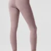 High-Waist Alosoft 7/8 Highlight Leggings - Rosa scuro quarzo melange