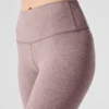 High-Waist Alosoft 7/8 Highlight Leggings - Rosa scuro quarzo melange