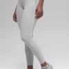 High-Waist Alosoft Heart Throb Leggings 7/8 - Grigio melange sportivo/Bianco