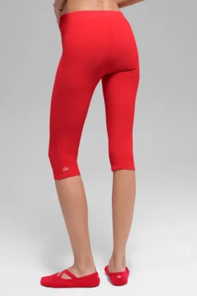 High-Waist Alosoft Iconic 90’S – Rosso brillante