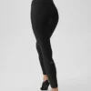 High-Waist Alosoft Relay 7/8 Leggings - Nero/Bianco