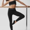 High-Waist Alosoft Relay 7/8 Leggings - Nero/Bianco