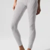 High-Waist Alosoft Sunray Legging - Grigio cielo slavato