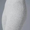 High-Waist Cashmere Waffle Plush Pant - Athletic Heather Grey