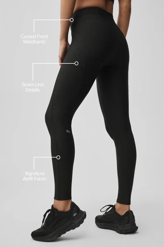 High-Waist Evolve Leggings di Airlift - Nero