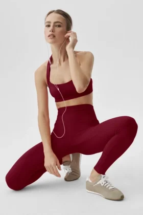 High-Waist Leggings 7/8 Alo Softsculpt – Rosso Summer Romance