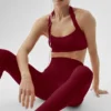 High-Waist Leggings 7/8 Alo Softsculpt - Rosso Summer Romance