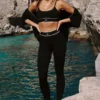 High-Waist Leggings Alo Softsculpt "Amp It up" - Nero