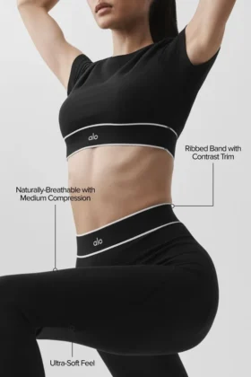 High-Waist Leggings Alo Softsculpt “Amp It up” – Nero
