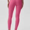 High-Waist Leggings Alo Softsculpt della collezione Amp It Up - Rosa Paradiso