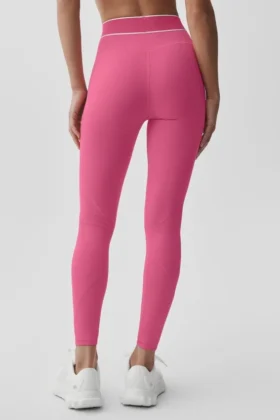 High-Waist Leggings Alo Softsculpt della collezione Amp It Up – Rosa Paradiso