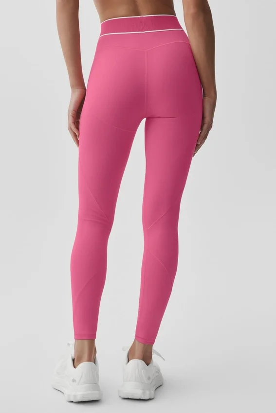 High-Waist Leggings Alo Softsculpt della collezione Amp It Up - Rosa Paradiso