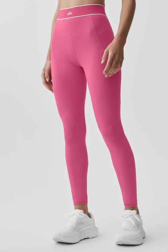 High-Waist Leggings Alo Softsculpt della collezione Amp It Up - Rosa Paradiso