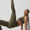 High-Waist Leggings Alo Softsculpt - Olive Tree