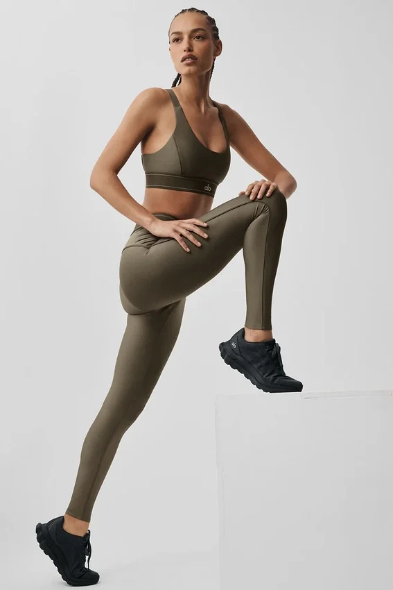 High-Waist Leggings Suit up di Airlift - Olive Tree/Olive Tree