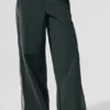 High-Waist Origin Wide Leg Track Pant - Verde antracite