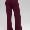 High-Waist Plush Waffle Pant - Borgogna
