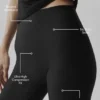 High-Waist Sleek Capri Pantaloni - Nero