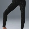 High-Waist Sunray Legging in Alosoft - Nero/Bianco