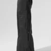 Leggings a gamba larga Sheer Game Time - Nero