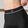 Leggings a strappo “Darling” High-Waist in rete Airlift — Nero