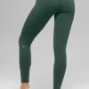 Leggings Airbrush Winter Warm High-Waist modello Nocturne - Clover Green