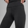 Leggings Airbrush Winter Warm High-Waist modello Nocturne - Nero