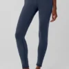 Leggings Airbrush Winter Warm High-Waist Nocturne - Blu navy