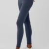 Leggings Airbrush Winter Warm High-Waist Nocturne - Blu navy