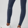 Leggings Airbrush Winter Warm High-Waist Nocturne - Blu navy