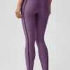 Leggings Airlift High-Waist 7/8 della linea Line Up - Plum Kiss