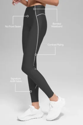 Leggings Airlift High-Waist Haven – Antracite/Bianco