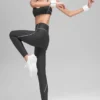 Leggings Airlift High-Waist Haven - Antracite/Bianco