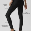 Leggings Airlift High-Waist Top-Notch - Nero