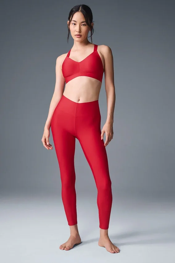 Leggings Airlift Strength High-Waist 7/8 - Rosso intenso