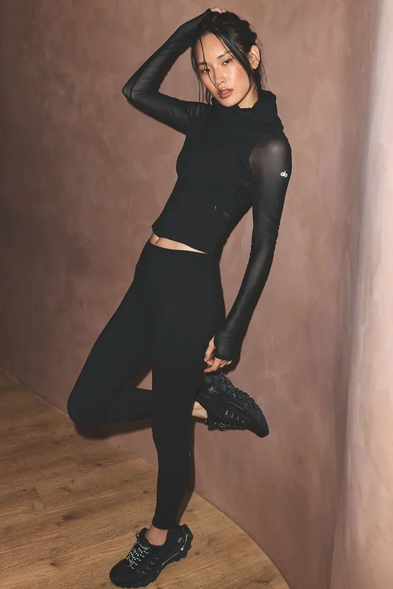 Leggings Alo Softsculpt High-Waist 7/8 Superset - Nero