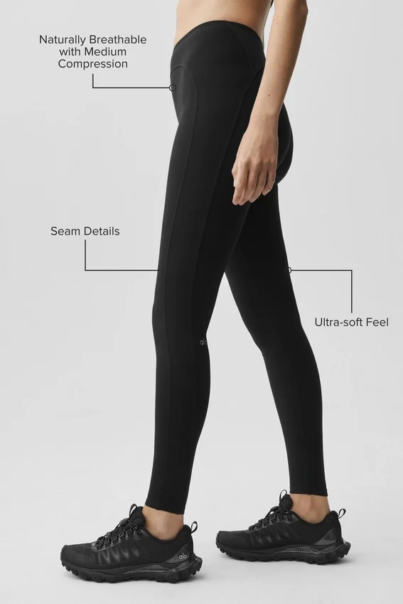 Leggings Alo Softsculpt High-Waist 7/8 Superset - Nero