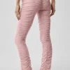 Leggings Cherish High-Waist Airlift in rete - Rosa vintage