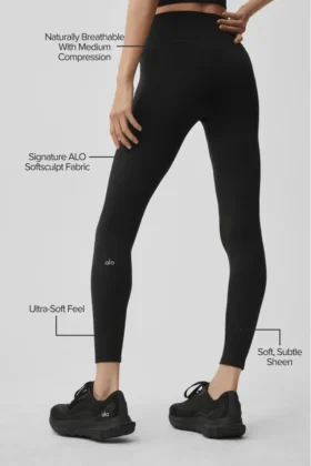 Leggings High-Waist 7/8 Alo Softsculpt – Nero