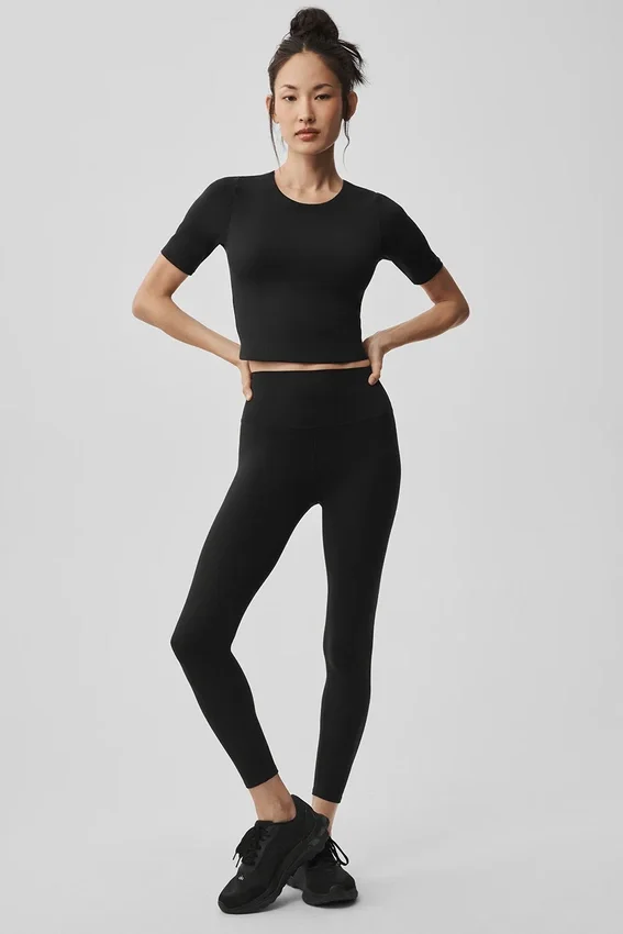 Leggings High-Waist 7/8 Alo Softsculpt - Nero