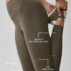 Leggings High-Waist 7/8 Alo Softsculpt - Olive Tree
