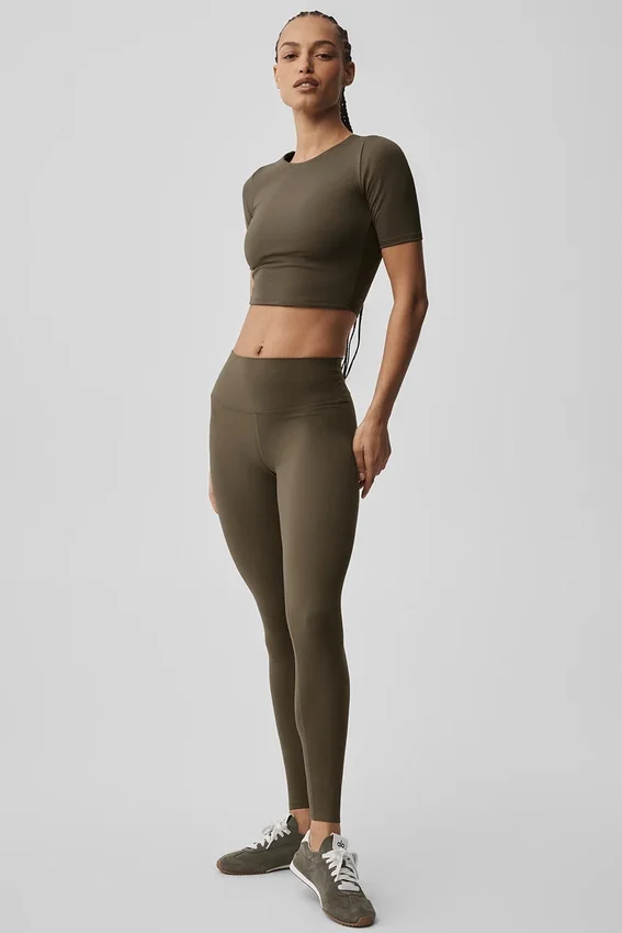Leggings High-Waist 7/8 Alo Softsculpt - Olive Tree