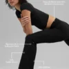 Leggings High-Waist 7/8 con taglio svasato Alo Softsculpt - Nero