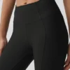 Leggings High-Waist 7/8 Fine Line - Nero