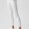 Leggings High-Waist 7/8 Heart Throb - Bianco/Nero