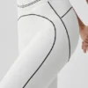 Leggings High-Waist 7/8 Heart Throb - Bianco/Nero