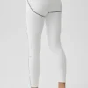 Leggings High-Waist 7/8 Heart Throb - Bianco/Nero