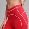 Leggings High-Waist 7/8 Heart Throb - Rosso brillante/Bianco