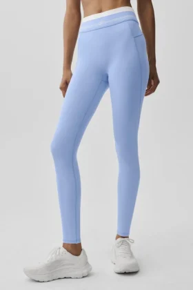 Leggings High-Waist Airbrush 7/8 Better Together - Blu Provenza chiaro/